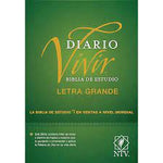 Biblia NTV de estudio del diario vivir manual sentipiel letra grande café café claro con índice