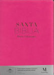 Biblia Reina Valera 60 Clásica fucsia imitación piel letra super gigante 19P PJR