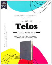 Biblia NVI 2022 Telos para jóvenes Leathersoft Gris Comfort Print