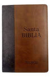 Biblia Reina Valera 2020 manual ultra fina sentipiel imitación piel bitono café café 9P