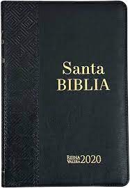 Biblia Reina Valera 2020 sentipiel manual Ultra fina imitación piel bitono negro negro 9P