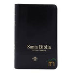 Biblia Reina Valera 60 bolsillo negra letra grande índice y cierre 9 P PJR