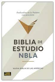Biblia Estudio NBLA Leathersoft gris interior a dos colores con índice