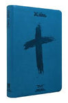 Biblia Reina Valera Contemporánea mediana imitación piel letra grande agua marina 11P