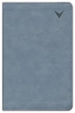 Biblia Estudio NBLA Leathersoft gris interior a dos colores con índice