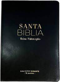Biblia Reina Valera 60 imitación piel clásica negra letra super gigante  19P PJR