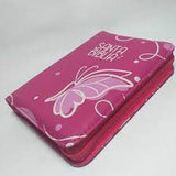 Biblia Reina Valera 60 bolsillo fucsia QR con cierre PJR
