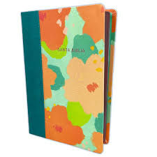 Biblia Reina Valera 60 letra gigante floral simil piel 14P