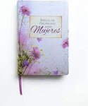 Biblia Reina Valera 60 de promesas floral rosa imitación piel letra gigante, índice y cierre 13 pts