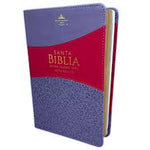 Biblia Reina Valera 60 clásica manual bitono lila morado imitación piel 12.5P PJR