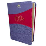 Biblia Reina Valera 60 clásica manual bitono lila morado imitación piel 12.5P PJR