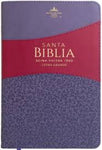 Biblia Reina Valera 60 clásica manual bitono lila morado imitación piel 12.5P PJR