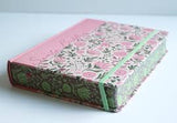 Biblia Reina Valera 60 Apuntes rosa flores canto pintado tapa dura TM 11P
