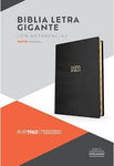 Biblia Reina Valera 60 letra gigante negro piel fabricada, índice edición 2023 TG TI 14P