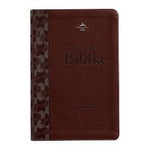 Biblia Reina Valera 60 Corinto café letra grande imitación piel 14P