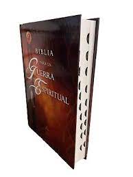Biblia guerra espiritual tapa dura con índice