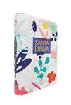 Biblia Reina Valera 60 mediana letra grande semiflexible flores 12P PJR
