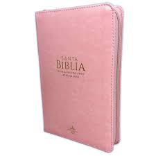 Biblia Reina Valera 60 Clásica rosa imitación piel, cierre, índice, manual 12.5P PJR