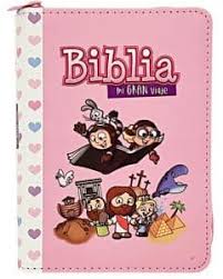 Biblia Reina Valera 60 mi gran viaje rosa imitación piel con cierre BL 8.5P