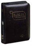 Biblia Reina Valera 60 chica promesas negro con cierre acolchonada