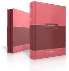 Biblia Reina Valera 60 Classic Abba coral coral imitación piel con cierre, índice letra gigante 15P PJR
