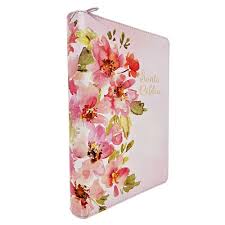 Biblia Reina Valera 60 manual letra gigante edición limitada rosa imitación piel con cierre e índice 14P