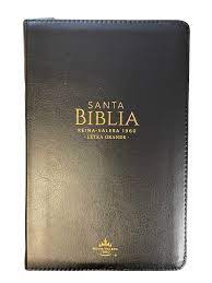 Biblia Reina Valera 60 Clásica negra imitación piel, cierre, índice, manual 12.5P PJR