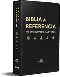 Biblia Reina Valera 60 de referencia con enciclopedia ilustrada imitación piel negro manual 10 pts