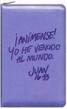 Biblia NVI texto revisado 2022 Ultra fina imitación piel azul lavanda con índice