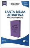Biblia NVI texto revisado 2022 Ultra fina imitación piel azul lavanda con índice