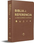 Biblia Reina Valera 60 de referencia con enciclopedia ilustrada marrón manual 10 pts
