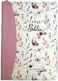 Biblia Reina Valera 60 Maravilla mariposas rosa imitación piel, cierre, índice, letra gigante 15P PJR