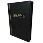 Biblia Reina Valera 60 imitación piel letra súper gigante negra índice y cierre 19P PJR