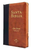 Biblia Reina Valera 60 manual marrón-negro imitación piel letra grande 11P