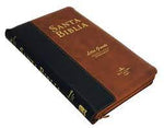 Biblia Reina Valera 60 manual marrón-negro imitación piel letra grande 11P