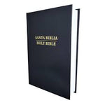 Biblia Reina Valera 60/KJV bilingüe negro tapa dura 8P