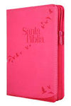 Biblia Reina Valera 60 letra gigante imitación rosa índice, letra grande código QR y PJR