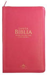 Biblia Reina Valera 60 Clásica fucsia imitación piel, cierre, índice, manual 12.5P PJR