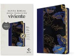 Biblia NTV manual con filament azul letra gigante con índice 12p