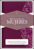 Biblia Reina Valera 60 de estudio para mujeres sentipiel vino tinto y fucsia con índice y concordancia 11P