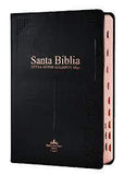 Biblia Reina Valera 60 mediana vinil negro letra gigante con índice 14pts PJR