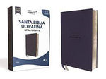 Biblia NVI texto revisado 2022 ultra fina Leathersoft letra gigante Azul Marino PJR