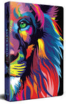 Biblia Reina Valera 60 nombres de Dios León de Judá a color tapa dura manual 10.5P