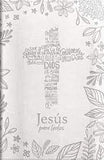 Biblia promesas manual Jesús para todos marfil imitación piel con índice 12P