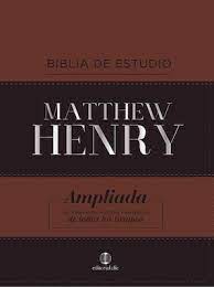 Biblia Reina Valera 77 de Estudio Matthew Henry imitación piel café clásica con índice