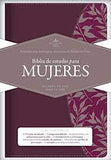 Biblia Reina Valera 60 de estudio para mujeres sentipiel vino tinto/fucsia concordancia 11P