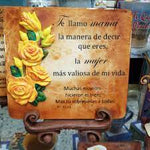 Retablo acabado poliéster Salmos 121 7 gracias mama