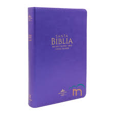 Biblia Reina Valera 60 Clásica morada imitación piel manual 12.5P PJR