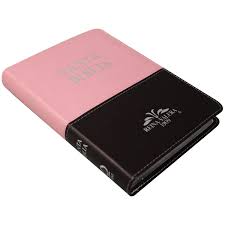 Biblia Reina Valera 1909 mediana rosa café con cierre e índice