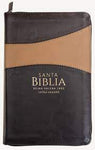 Biblia Reina Valera 60 manual clásica bitono café/café imitación piel con cierre e índice 12.5P PJR